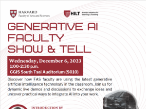 Generative AI Faculty Show & Tell